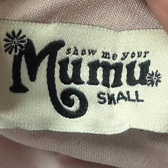 Show Me Your Mumu Kendall Maxi Dress in Dusty Blush Crisp - Size S - Picture 9 of 9